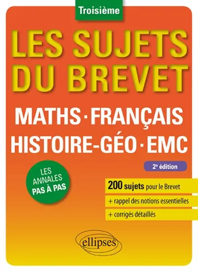 Maths, français, histoire géo, EMC 3e : les annales pas à pas