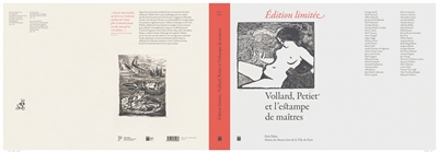 Edition limitée : Vollard, Petiet et l'estampe de maîtres