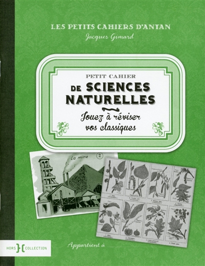 Petit cahier de sciences naturelles