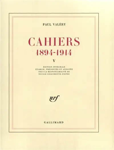 Cahiers : 1894-1914. Vol. 5. 1902-1903