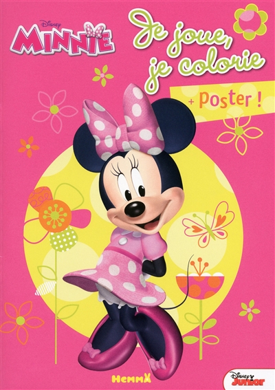 Minnie, je joue, je colorie