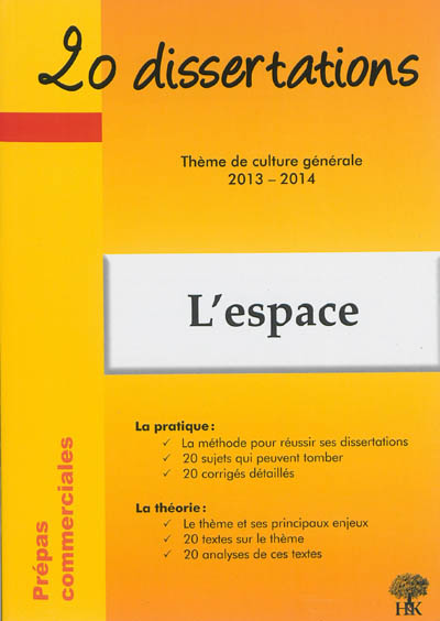 L'espace : prépas commerciales, thème de culture générale 2013-2014