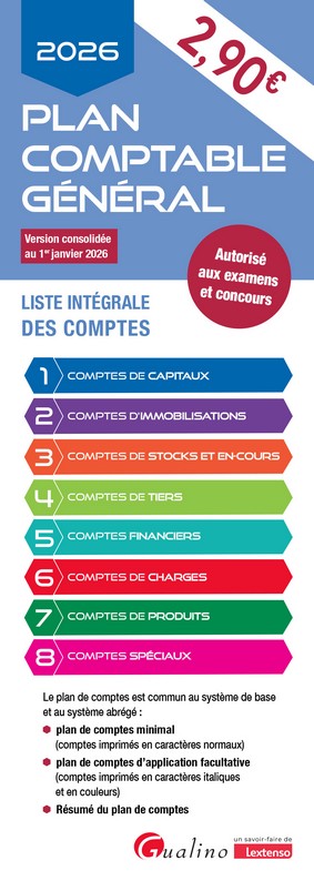 Plan comptable général 2026...