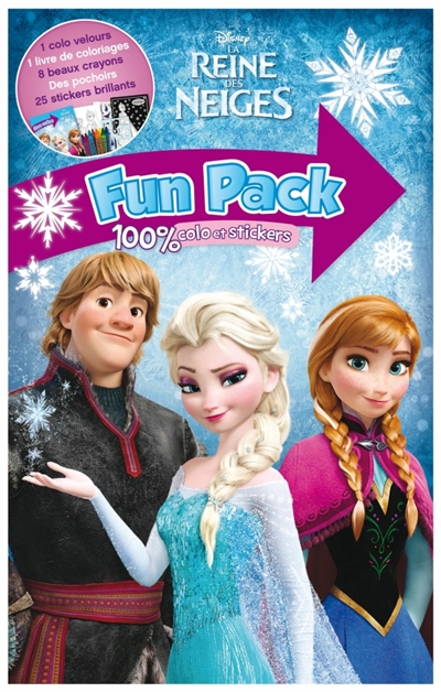 Anna et Elsa : fun pack 100 % colo et stickers