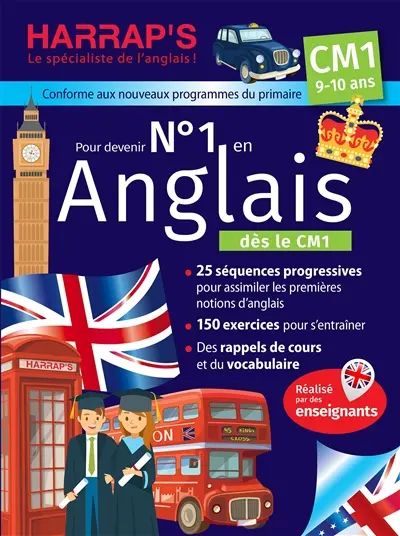 Pour devenir n° 1 en anglais CM1, 9-10 ans : conforme aux nouveaux programmes du primaire