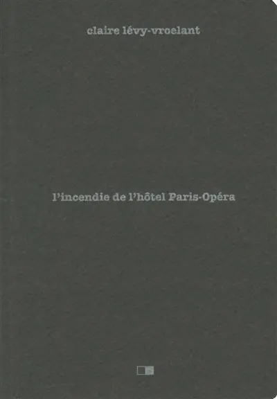 L'incendie de l'hôtel Paris-Opéra : 15 avril 2005 : enquête sur un drame social