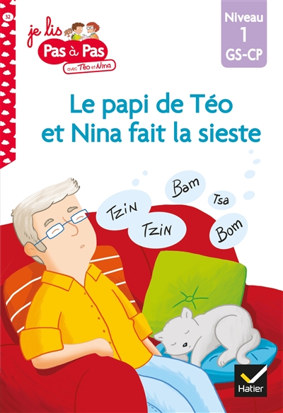 Le papi de Teo et Nina fait la sieste
