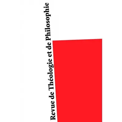 Revue de théologie et de philosophie, n° 152-1