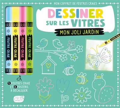 Dessiner sur les vitres : mon joli jardin