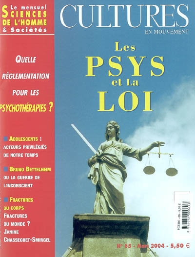 Cultures en mouvement, n° 65. Les psys et la loi : quelle réglementation pour les psychothérapies ?