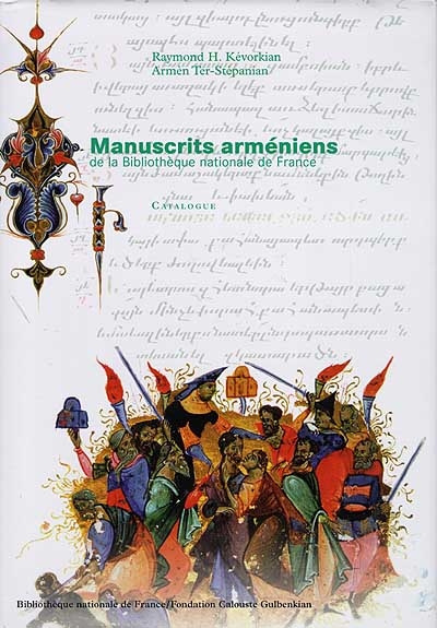 Manuscrits arméniens de la Bibliothèque nationale de France : catalogue