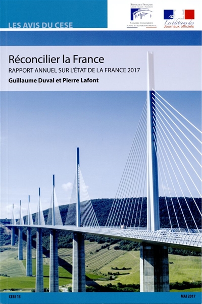 Réconcilier la France : rapport annuel sur l'état de la France 2017 : mandature 2015-2020, séance du 23 mai 2017