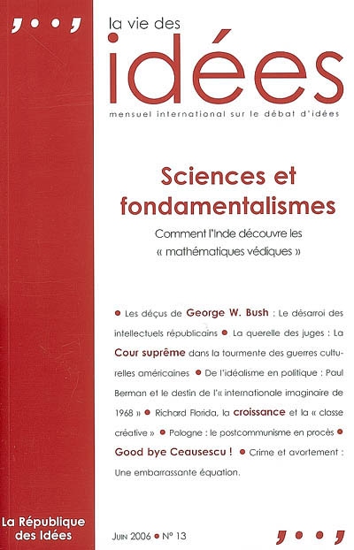 Vie des idées (La), n° 13