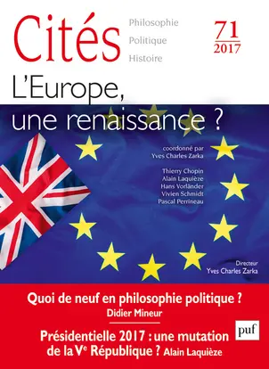 Cités, n° 71. L'Europe, une renaissance ?