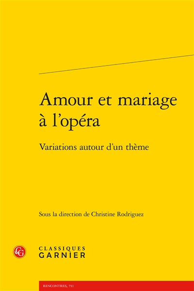 Amour et mariage à l'opéra...