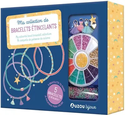 Ma collection de bracelets étincelants. My colourful bead bracelet collection. Mi conjunto de pulseras de colores Ma collection de bracelets étincelants. My colourful bead bracelet collection. Mi conjunto de pulseras de colores