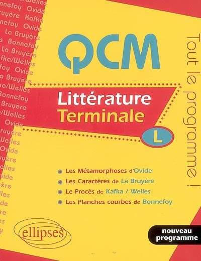 QCM littérature, terminale L