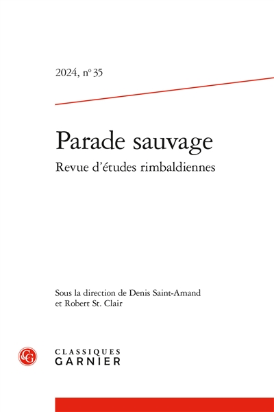 Parade sauvage : revue d'études rimbaldiennes, n° 35