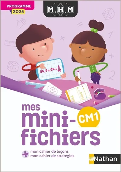 Mes mini-fichiers CM1 : + mon cahier de leçons, mon cahier de stratégies : programme 2025