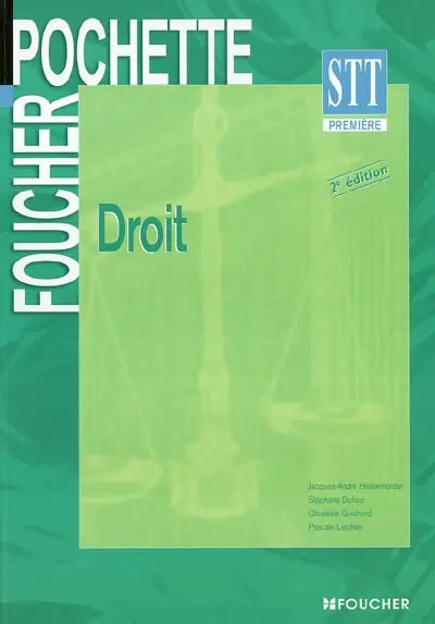 Droit, 1re STT : guide pédagogique en ligne