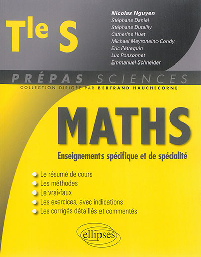 Mathématiques terminale S : enseignements spécifique et de spécialité