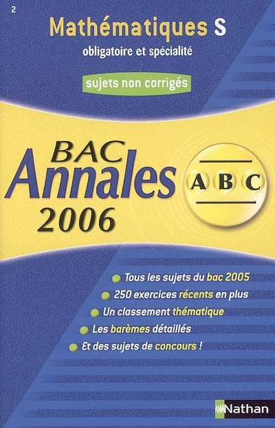Annales ABC, Mathématiques...