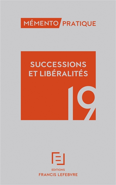 Successions et libéralités 19