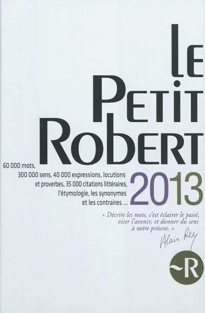 Le Petit Robert 2013