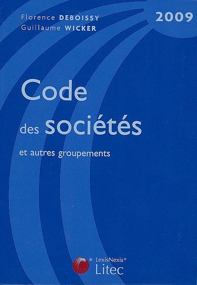 Code des sociétés et autres groupements 2009