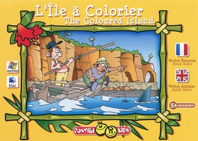 L'île à colorier. The coloured Island