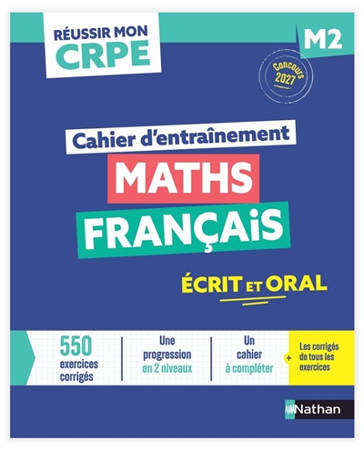 Maths, français : cahier...