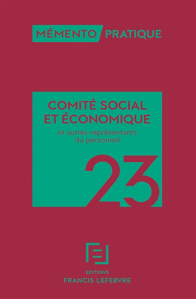 Comité social et économique et autres représentants du personnel 2023