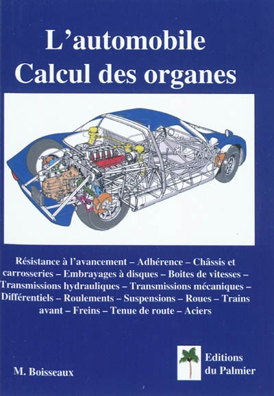 L'automobile : calcul des organes
