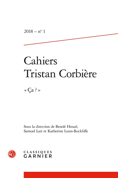 Cahiers Tristan Corbière, n° 1. Ca ?