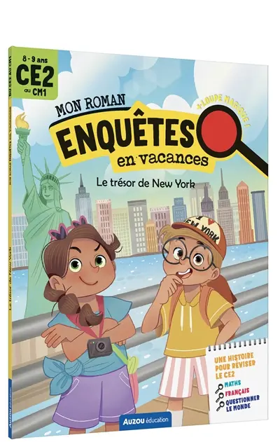 Le trésor de New York : mon roman enquêtes en vacances : CE2 au CM1, 8-9 ans