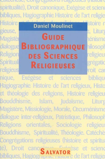 Guide bibliographique des sciences religieuses