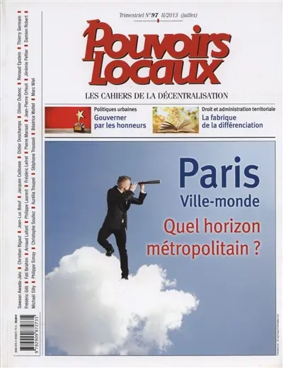 Pouvoirs locaux, n° 97-2 (2013)