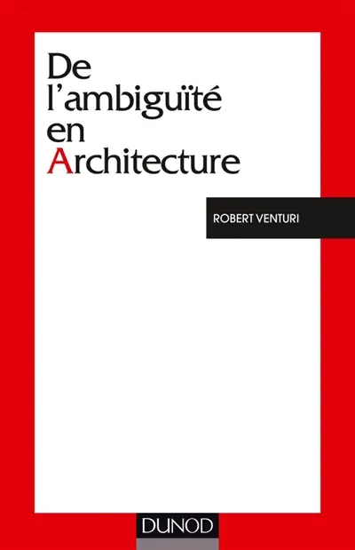 De l'ambiguïté en architecture