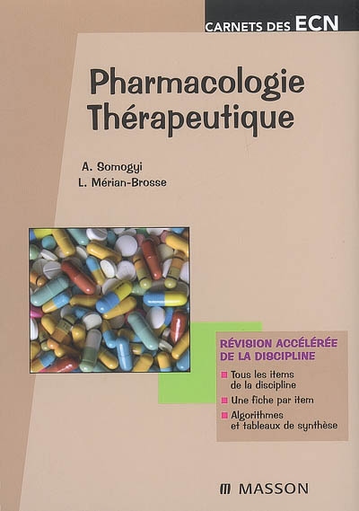 Pharmacologie, thérapeutique