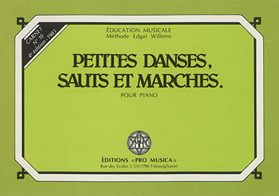 Petites danses, sauts et marches pour piano