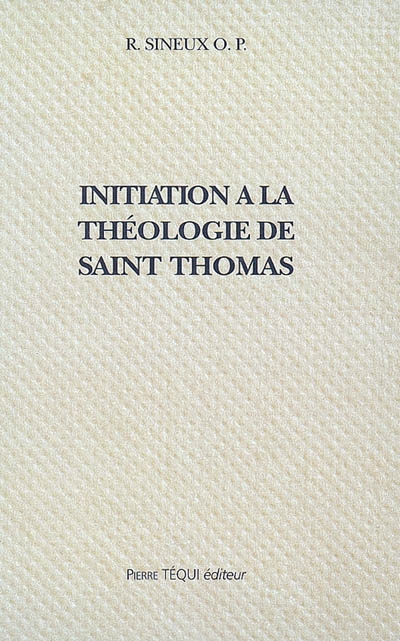 Initiation à la théologie...