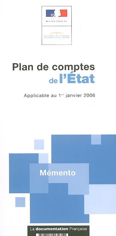 Plan de comptes de l'Etat : applicable au 1er janvier 2006
