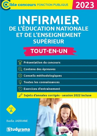 Infirmier de l'Education nationale et de l'enseignement supérieur, cat. A : tout-en-un, 2023