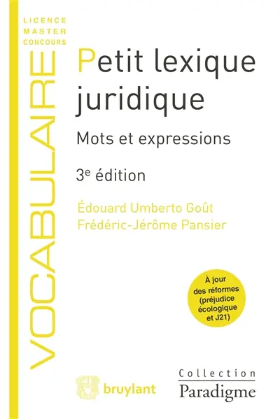 Petit lexique juridique : mots et expressions