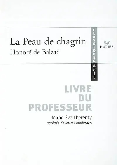 La peau de chagrin, Honoré Balzac : livre du professeur