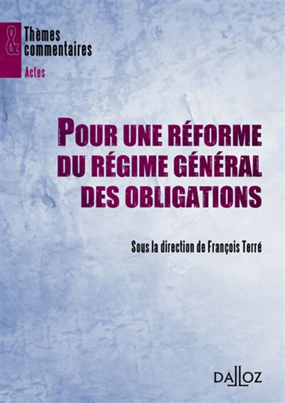 Pour une réforme du régime...