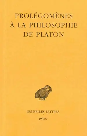 Prolégomènes à la philosophie de Platon