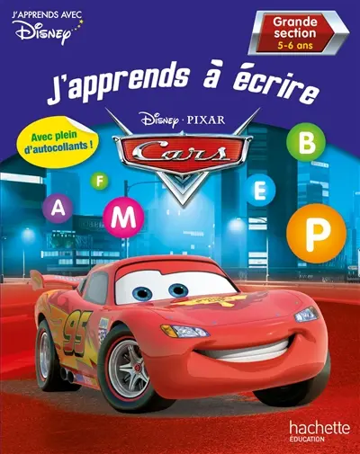 J'apprends à écrire, grande section, 5-6 ans : Cars