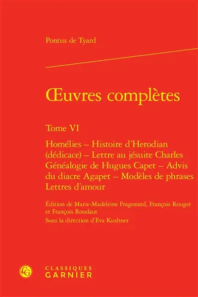 Oeuvres complètes. Vol. 6