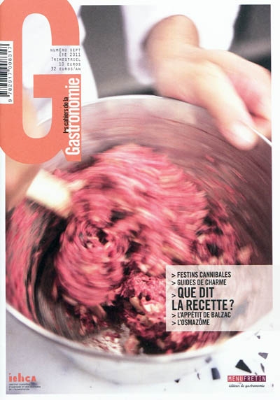 Cahiers de la gastronomie...